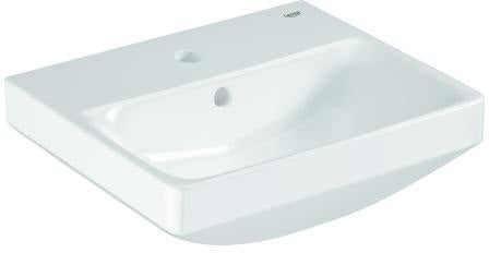 GROHE Euro Keramik Handwaschbecken 45 cm – 1 Hahnloch, mit Überlauf, alpinweiß