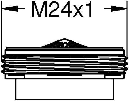 GROHE Mousseur 48009 Strahlregler mit Außengewinde M24 x 1 – 52 l/min Durchfluss