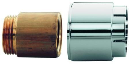 GROHE Verlängerungsset 46238 30 mm DN20 für Wandbatterie, 2 Stück, chrom