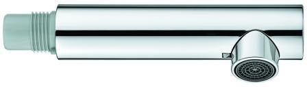 GROHE Auslaufbrause 48532 für Einhand-Spültischbatterie – Chrom, Mousseur mit Jet-Strahl
