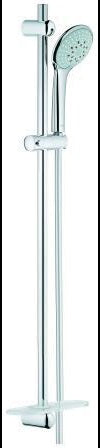 GROHE Euphoria 110 Champagne Brausegarnitur 900 mm mit 3 Strahlarten und Seifenschale, Chrom