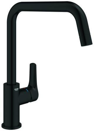 GROHE Eurosmart Spültisch-Einhandmischer mit hohem Auslauf – Chrom, schwenkbar 150°, SilkMove-Technologie