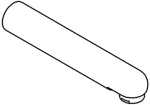 GROHE Auslauf 42121 für Europlus E – Edelstahl gebürstet, 160 mm, gerades Rohr