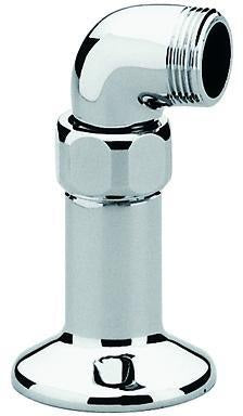 GROHE Standanschluss 12041 – 1/2" x 3/4" Winkel, Ausladung 30 mm, Chrom