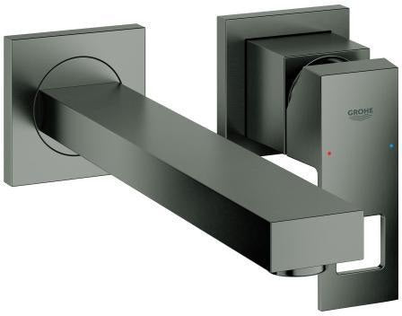 GROHE Eurocube 2-Loch-Waschtischbatterie Wandmontage Fertigmontageset Chrom