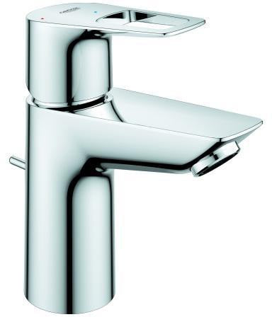 GROHE BauLoop Einhand-Waschtischbatterie S-Size mit Kaltstart-Funktion und EcoJoy in Chrom