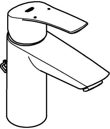 GROHE Eurosmart Einhand-Waschtischbatterie S-Size Chrom mit versenkbarer Kette