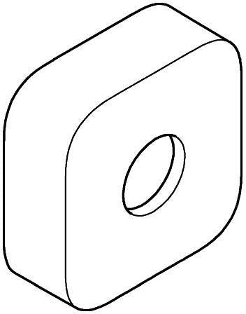 GROHE Rosette 106024 in Chrom – Passgenaues Armaturen-Zubehör