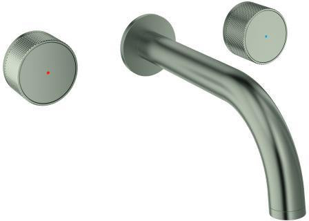 GROHE Atrio Private Collection 3-Loch-Waschtischbatterie Wandmontage Chrom mit Knopfbetätigung