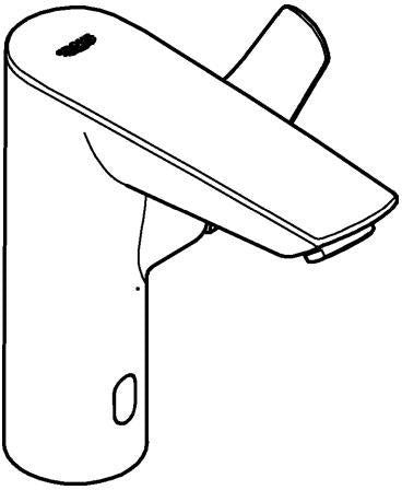 GROHE Eurosmart Hybrid-Waschtischbatterie 23975_3 M-Size – Infrarot & manuell, chrom