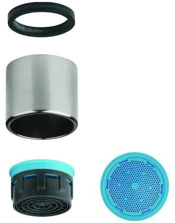 GROHE Mousseur 48418 Strahlregler mit Innengewinde M22 x 1 und Durchflussbegrenzer, chrom