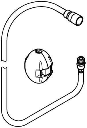GROHE Brauseschlauch 48488 für SmartControl Spültischbatterien, 1425 mm, Chrom