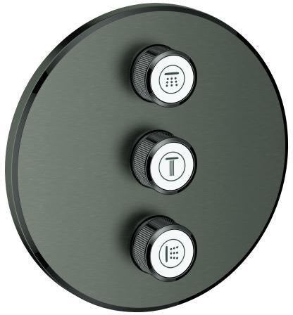 GROHE Grohtherm SmartControl 3-fach Unterputzventil Fertigmontageset rund warm sunset