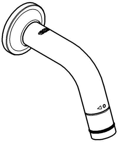 GROHE Universal Wandauslaufventil DN 15, Ausladung 106 mm, chrom – Wasserhahn mit Keramik-Oberteil