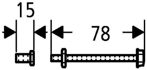 GROHE Umrüstsatz 43040 für Abdeckplatte Surf – Handbetätigter Urinalspüler Wandeinbau