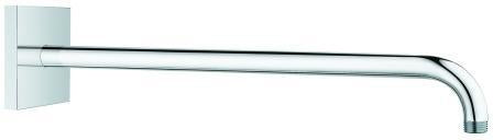 GROHE Rainshower Brausearm 422 mm Metall chrom eckige Rosette