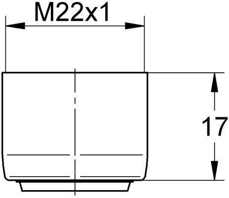 GROHE Mousseur 440437 XtraClean Strahlregler für Eichelberg Innengewinde M 22 x 1 chrom