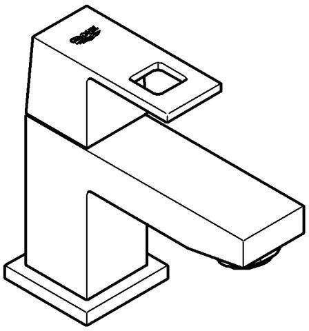 GROHE Standventil Eurocube 23137 chrom – Einlochmontage mit EcoJoy und SpeedClean