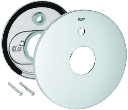 GROHE Rosette 46586 in Chrom – Ø 188 mm Abdeckrosette für Armaturen