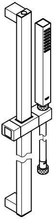 GROHE Euphoria Cube Stick Brausegarnitur 900 mm Chrom mit Handbrause und Brauseschlauch