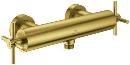 GROHE Atrio 2-Griff-Brausebatterie Wandmontage Kreuzgriffe Chrom – 26895