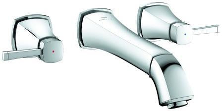 GROHE Grandera 3-Loch-Waschtischbatterie Wandmontage 234 mm Chrom