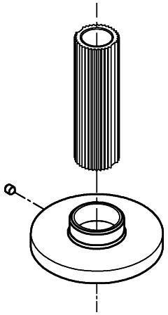 GROHE Rosette 101351 in Chrom – Passgenaue Abdeckung für Armaturen