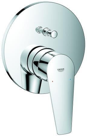 GROHE BauEdge Einhand-Wannenbatterie Fertigmontageset – Chrom, für Rapido SmartBox