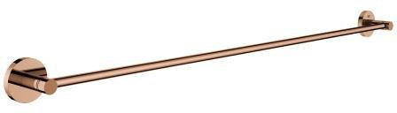 GROHE Essentials Badetuchhalter 800 mm – Verchromter Metall-Handtuchhalter mit verdeckter Befestigung