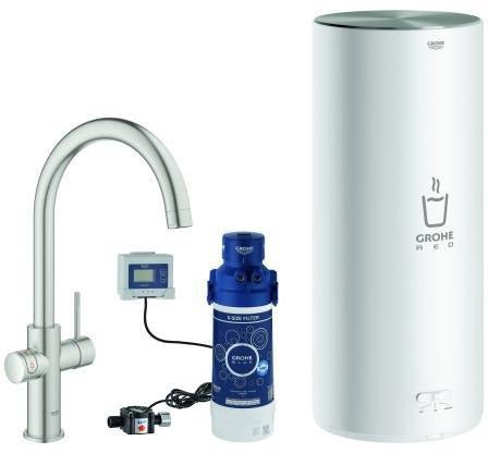 GROHE Red Duo 30079_1 L-Size Küchenarmatur mit Boiler – kochendes Wasser, Chrom