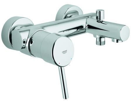 GROHE Concetto Einhand-Wannenbatterie für Wandmontage – eigensicher, chrom