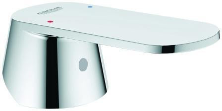GROHE Hebel 46681 für Eurosmart C – Ersatzgriff in Chrom mit rot/blauer Temperaturanzeige