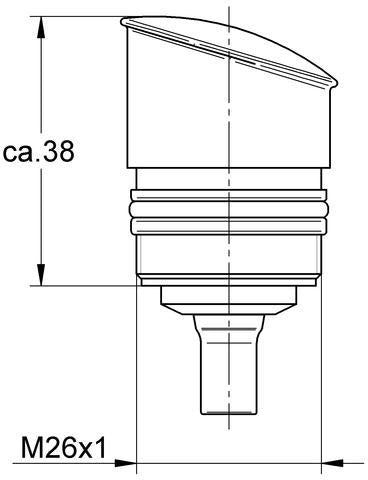 GROHE Aufputz-Umstellung 440425 für Eichelberg EH-Wannenbatterien – Chrom