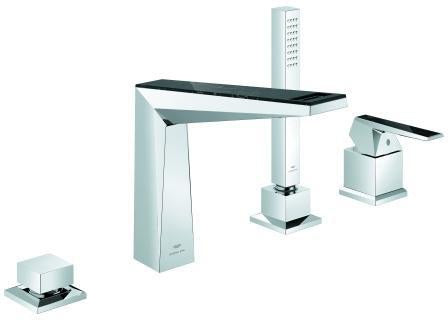 GROHE Allure Brilliant Private Collection 4-Loch-Wannenkombination mit Vanilla Noir Caesarstone Griff