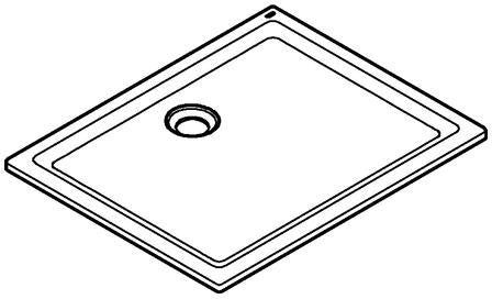 GROHE Universal Duschwanne 39306 aus Acryl 1000 x 800 mm alpinweiß