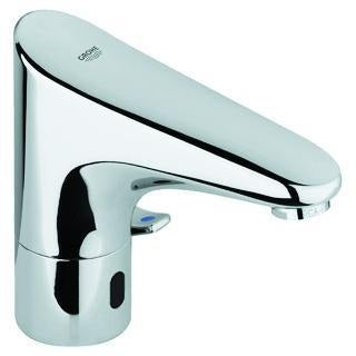 GROHE Europlus E Infrarot-Waschtisch-Elektronikarmatur mit Mischung und 6V Batterie, Chrom