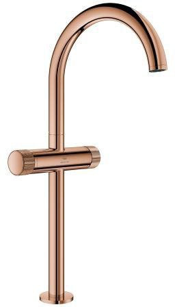 GROHE Atrio Private Collection Waschtisch-Einlochbatterie XL-Size mit Knopfbetätigung in Chrom