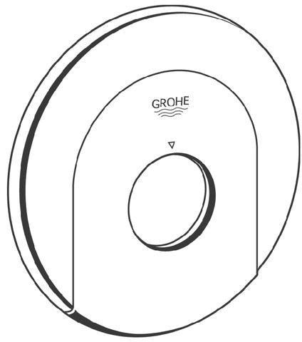 GROHE Rosette 47524 chrom – Armaturenrosette in Chrom für Bad & Küche