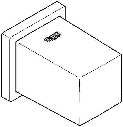 GROHE Euphoria Cube Wandanschlussbogen eigensicher Chrom 1/2 Zoll Außengewinde