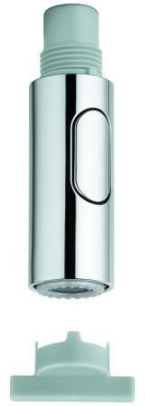 GROHE Spülbrause 48416 mit Laminarstrahl und Brausestrahl, SpeedClean & LongLife Chrom