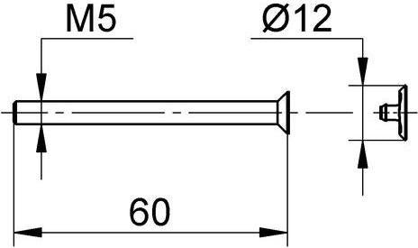 GROHE Linsenkopfschraube 440434 für Eichelberg UP-Wannen-/Brausebatterie – Chrom