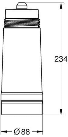 GROHE Blue S-Size Austauschfilter von BWT – 600 l Kapazität, reduziert Kalk & Chlor