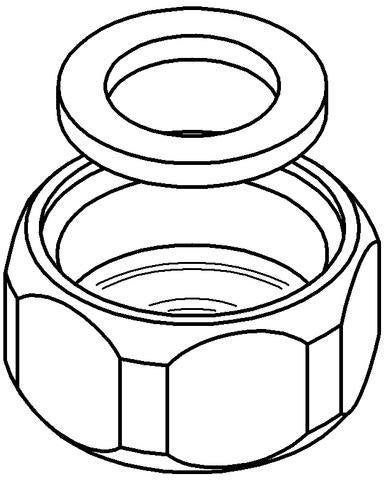 GROHE Verschraubung 44043800 für Eichelberg Standventil – Präzise Sanitär-Armaturen-Zubehör