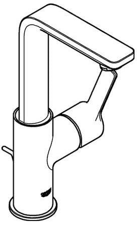 GROHE Lineare Einhand-Waschtischbatterie L-Size Chrom – SilkMove & EcoJoy
