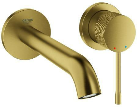GROHE Essence 2-Loch-Waschtischbatterie Wandmontage Fertigmontageset Crafted Warm Sunset