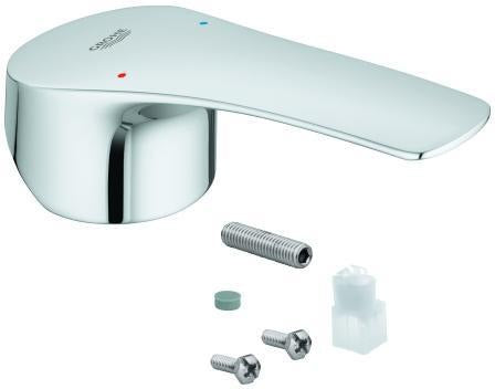 GROHE Hebel 48530 für Eurosmart Einhebelmischer – Chrom, mit rot/blauer Temperaturanzeige