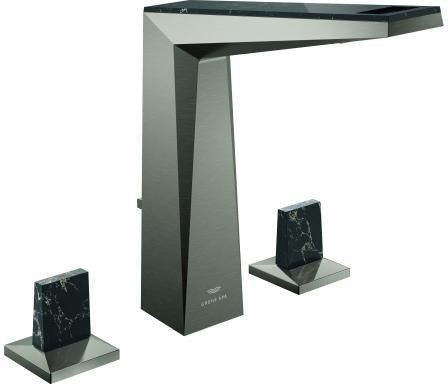 GROHE Allure Brilliant Private Collection 3-Loch Waschtischbatterie mit Trapezgriffen in Vanilla Noir