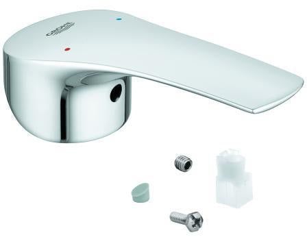 GROHE Hebel 48550 Chrom – Armaturengriff mit rot/blauer Temperaturanzeige