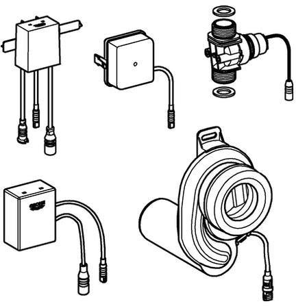 GROHE Temperatursensor 39369 für Urinal mit Trafo und Bluetooth – Automatische Spülung