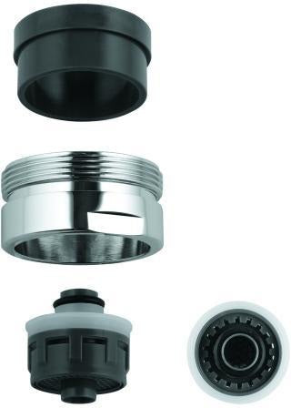 GROHE Mousseur 64374 Strahlregler mit Außengewinde M 28 x 1 und Dual-Strahl